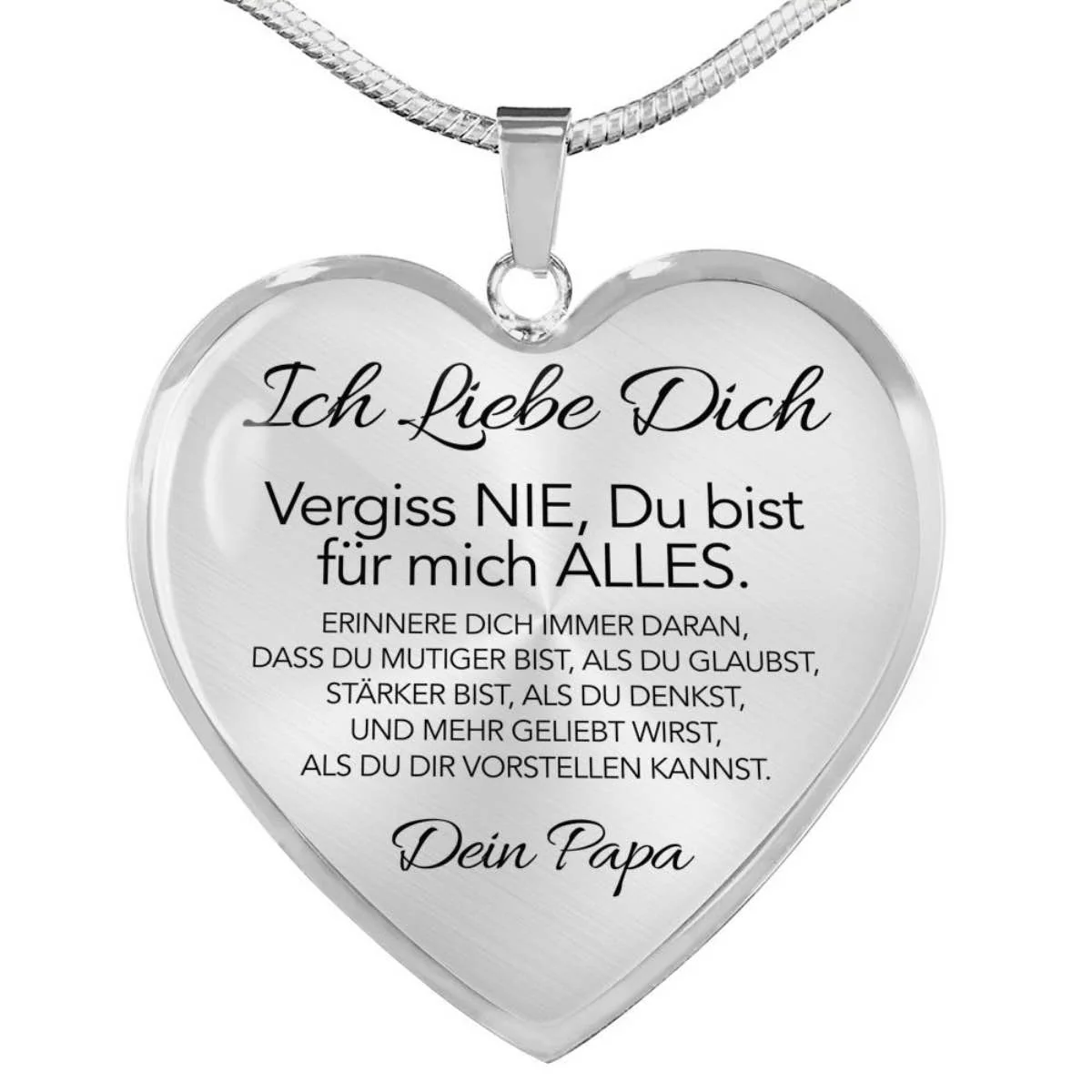 Herz-Halskette - Ich liebe Dich von Papa - Image 4