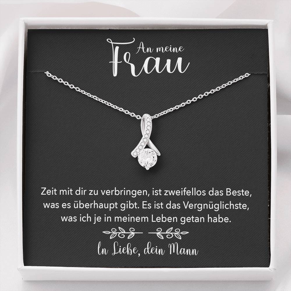 Weißgold Ausführung Halskette - An meine Frau - In Liebe, dein Mann - Image 8