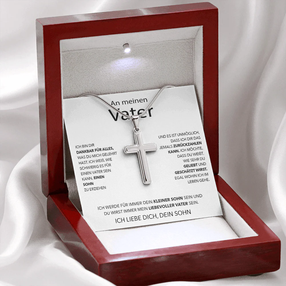 Edelstahl Kreuzkette - An meinen Vater - Image 10