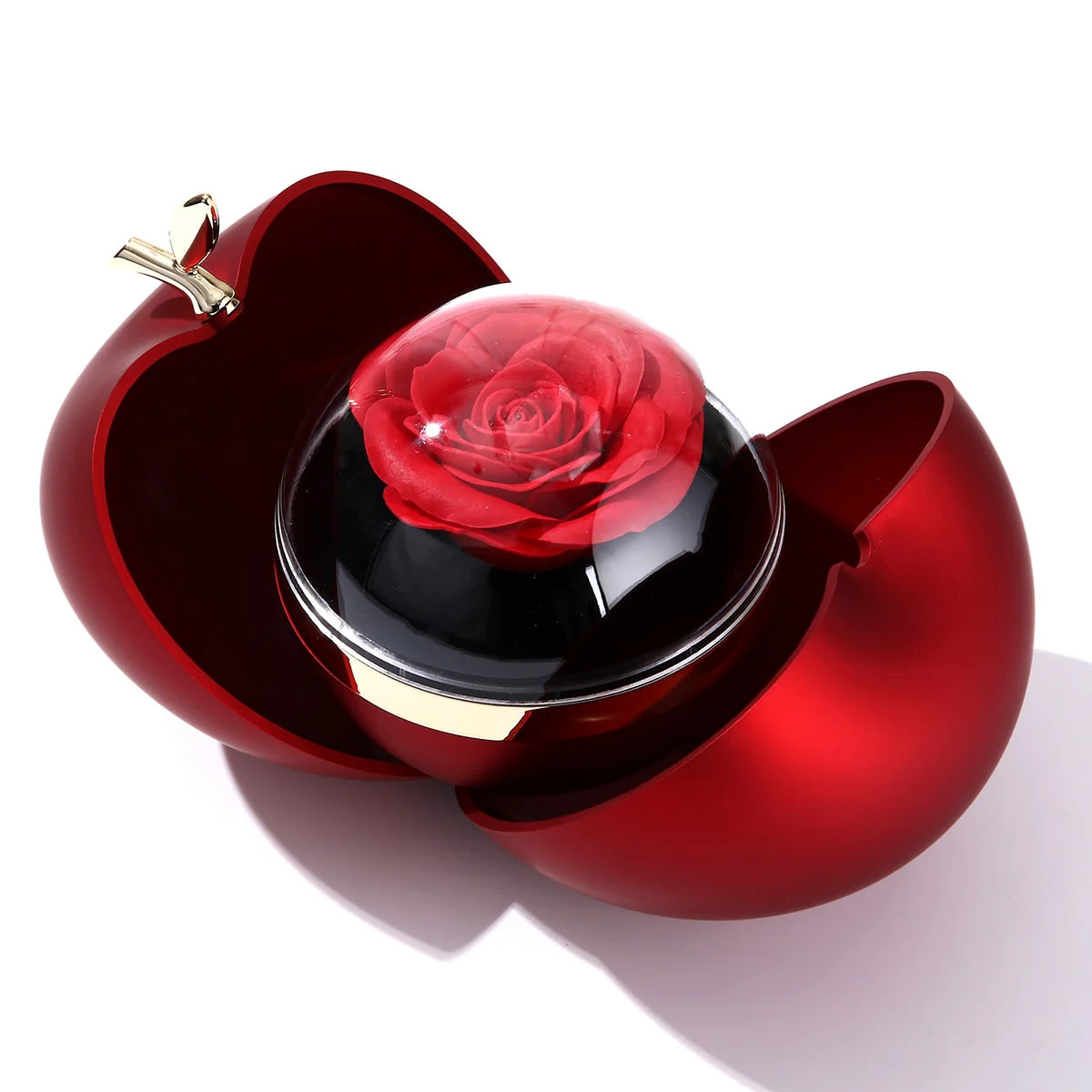 Apfel Rosenbox - Mit Gravur-Doppelherzkette - Image 20