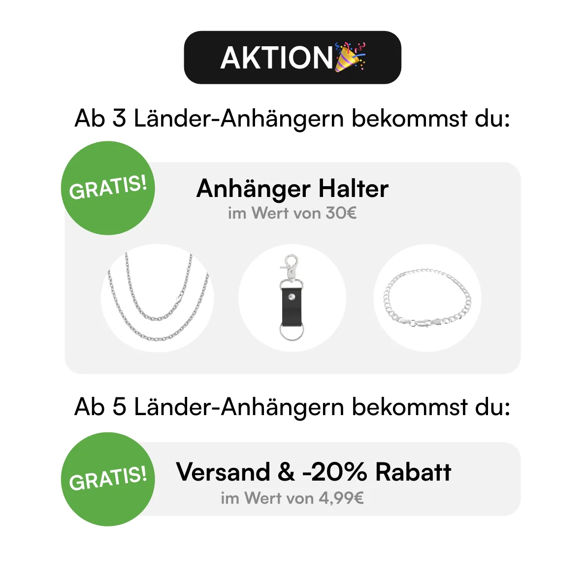 Länder Anhänger Set - Image 3