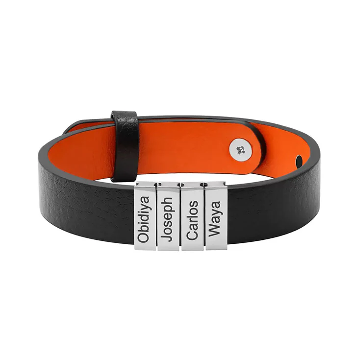 Lederamband mit Namenbeads - An meinen Mann - Image 3