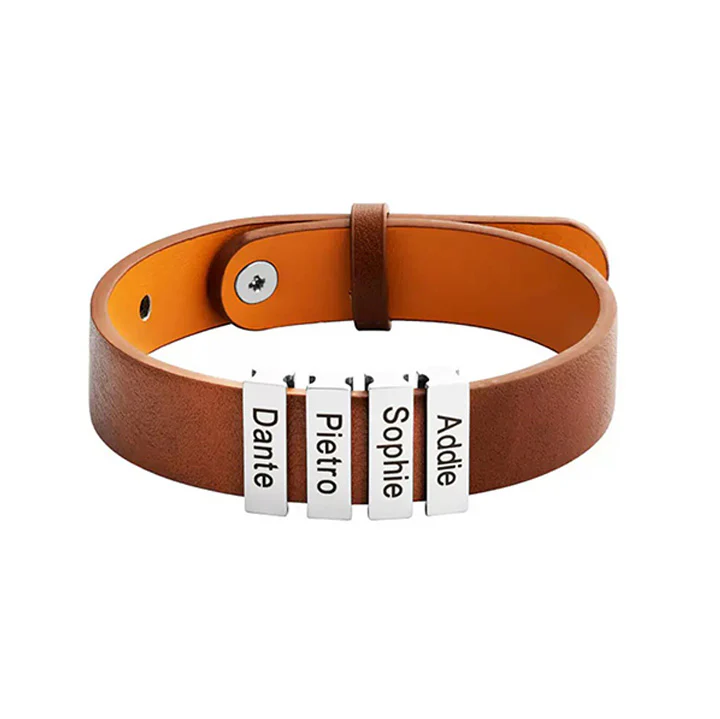 Lederamband mit Namenbeads - An meinen Mann - Image 4