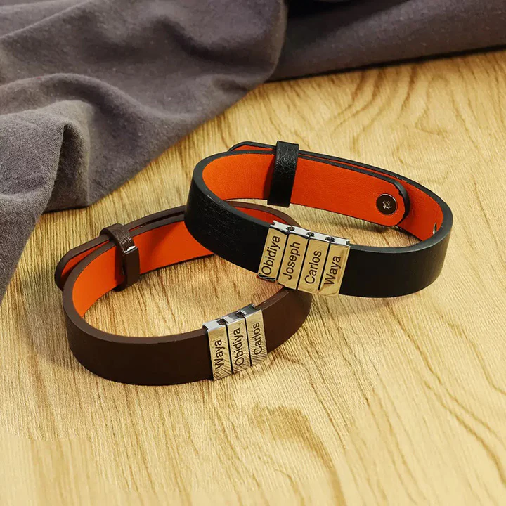 Lederamband mit Namenbeads - An meinen Mann - Image 7
