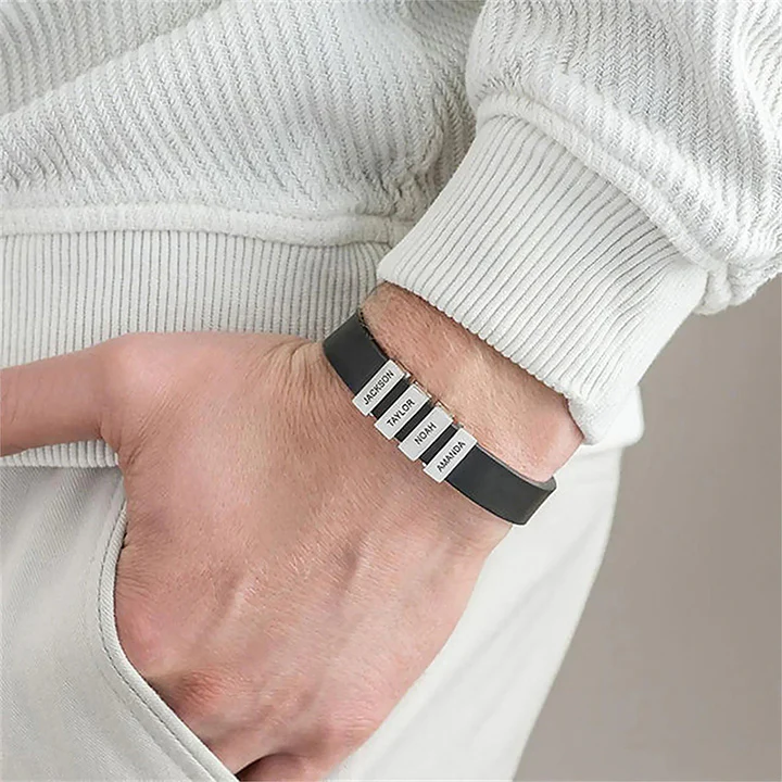 Lederamband mit Namenbeads - An meinen Mann - Image 8
