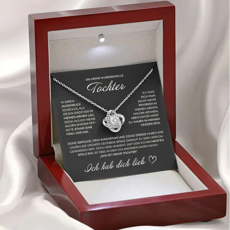 S925 Sterling Silber Knotenkette - An meine wundervolle Tochter - Image 2