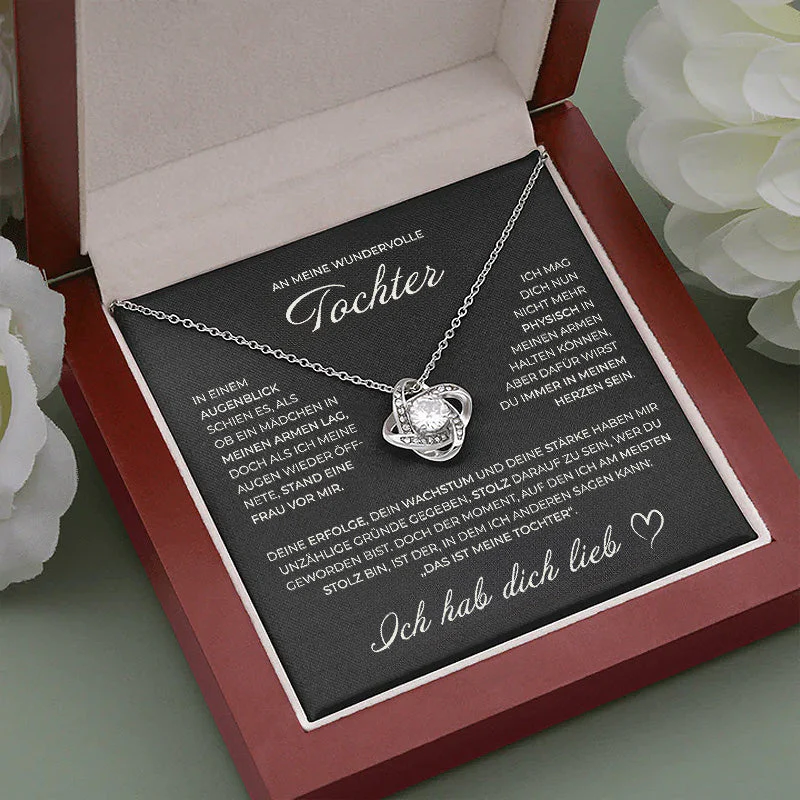 S925 Sterling Silber Knotenkette - An meine wundervolle Tochter - Image 6