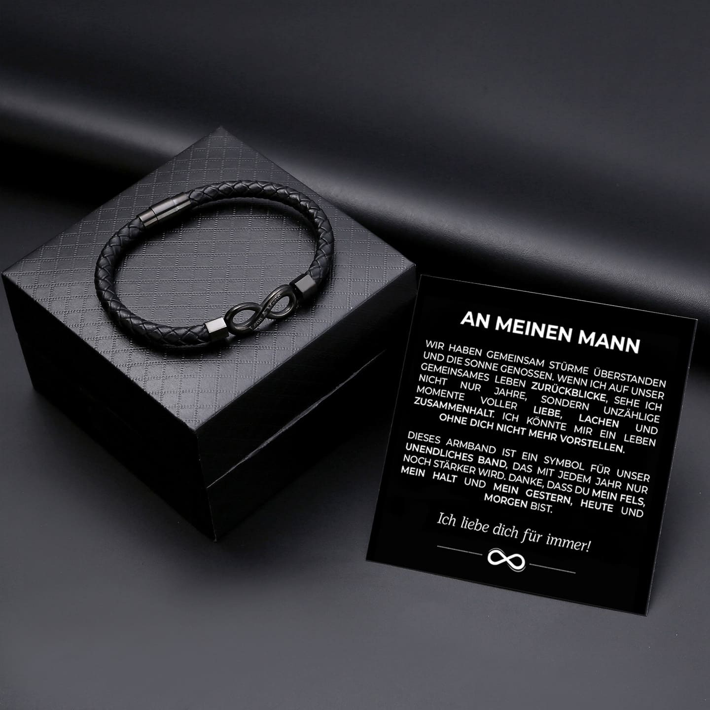 An meinen Mann - Wir gegen die Welt - Personalisiertes Unendlichkeits-Armband - Image 11