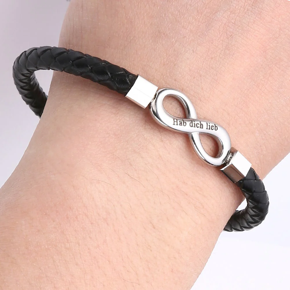 An meinen Mann - Gemeinsam alt werden - Personalisiertes Unendlichkeits-Armband - Image 6