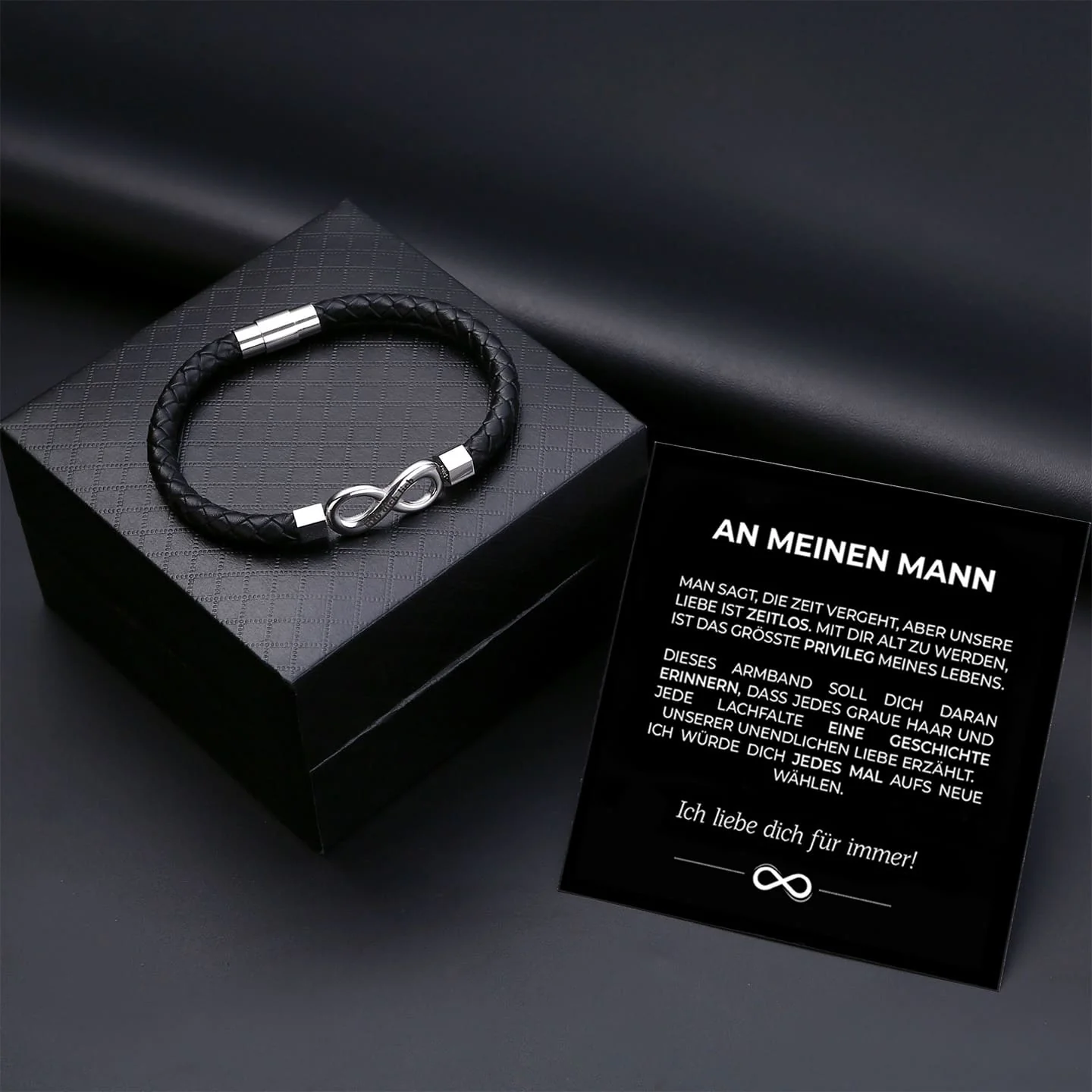 An meinen Mann - Gemeinsam alt werden - Personalisiertes Unendlichkeits-Armband - Image 15