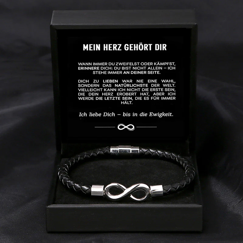 "Mein Herz gehört dir" - Unendlichkeits-Armband an meinen Mann - Image 6