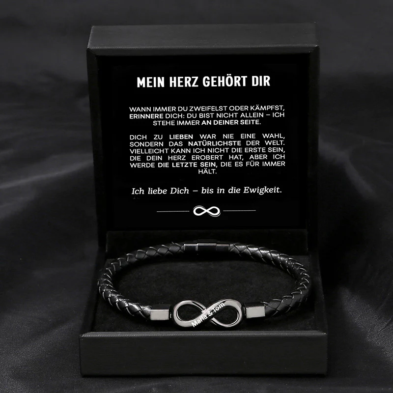 "Mein Herz gehört dir" - Unendlichkeits-Armband an meinen Mann - Image 7