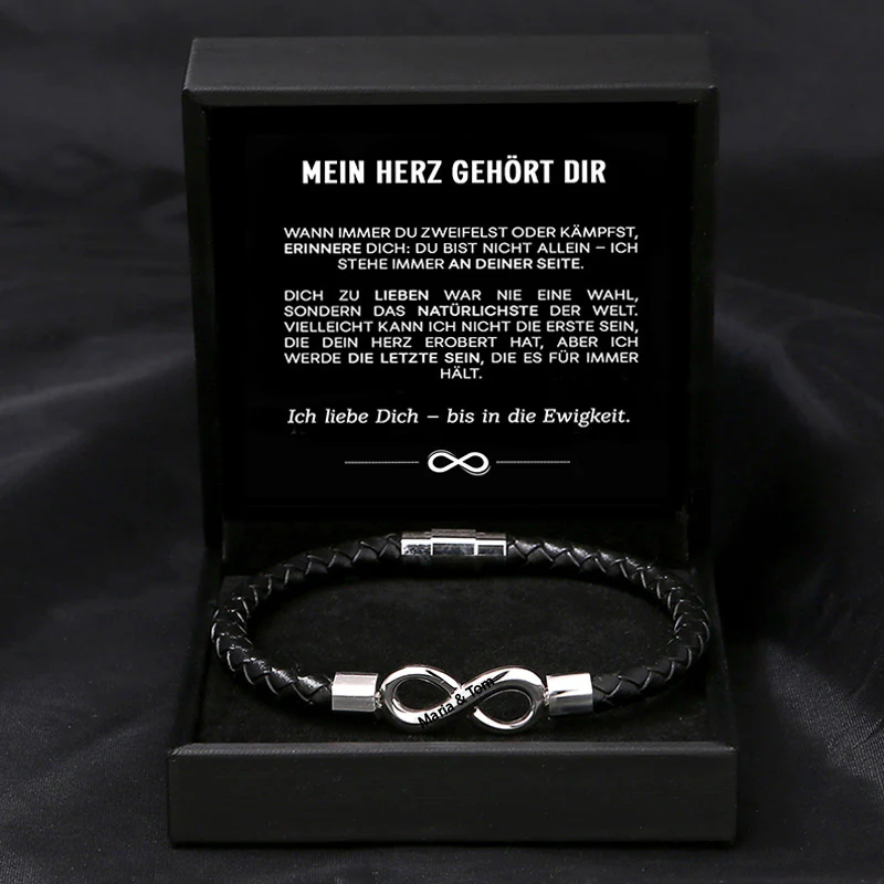 "Mein Herz gehört dir" - Unendlichkeits-Armband an meinen Mann - Image 8