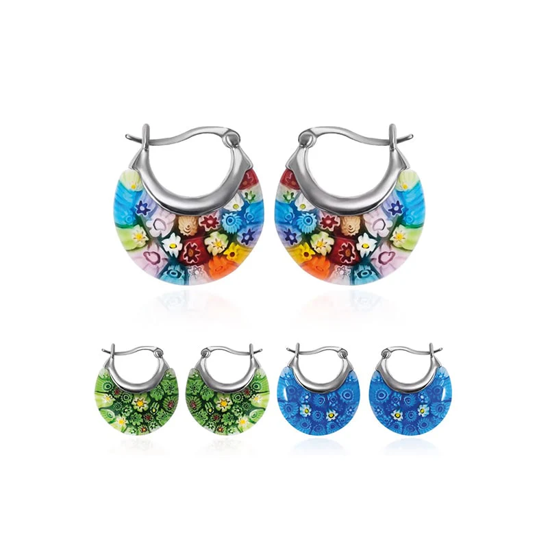 Murano-Stil Huggie-Ohrringe - Image 2