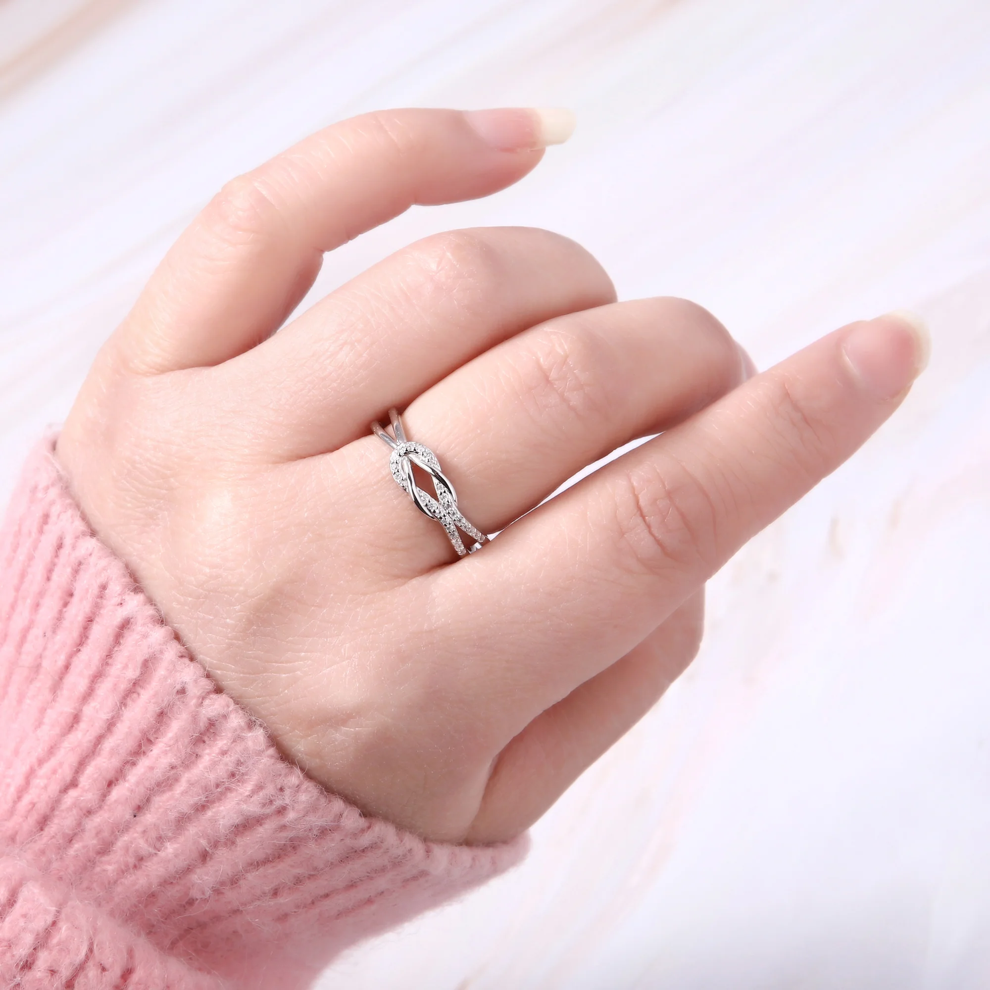 Mutter und Tochter - Liebesknoten Ring - Image 4