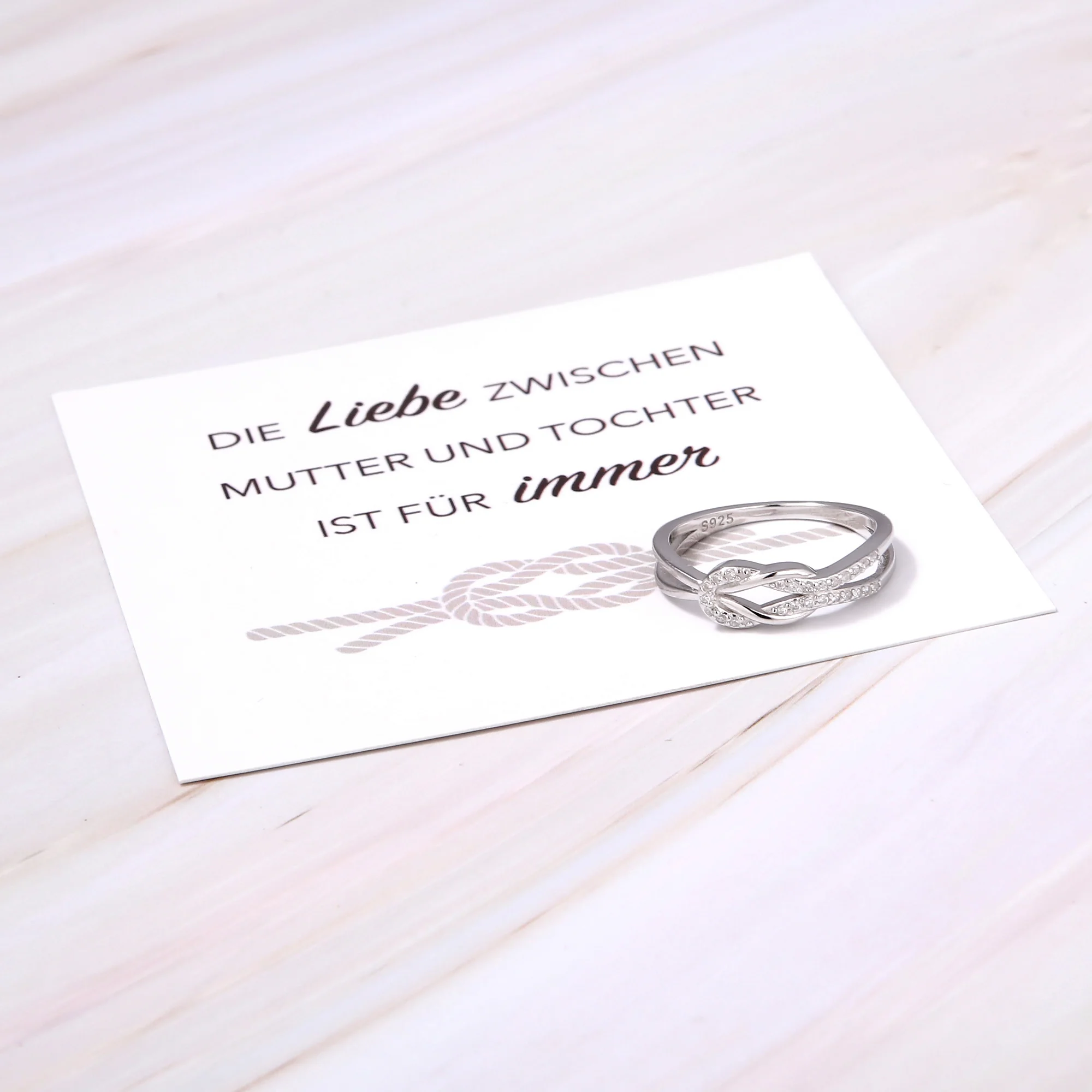 Mutter und Tochter - Liebesknoten Ring - Image 6
