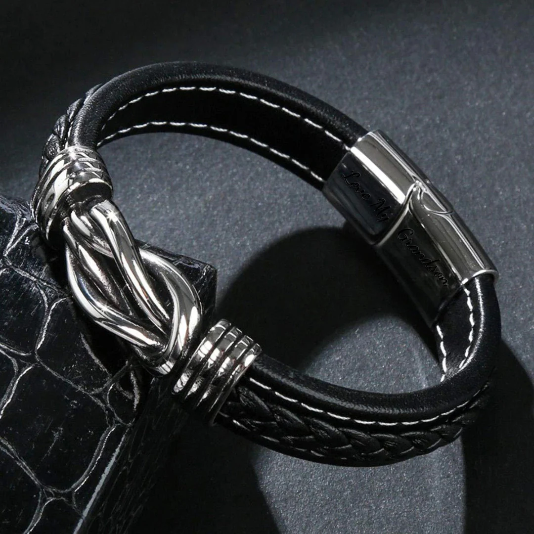 Oma und Enkel Für Immer Miteinander Verbunden - Geflochtenes Lederarmband - Image 14