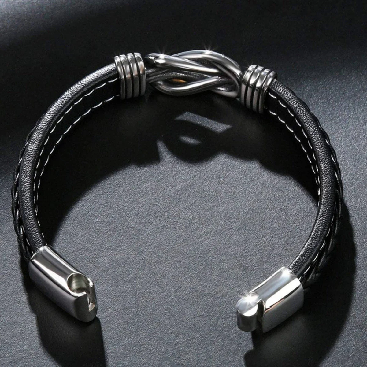 Oma und Enkel Für Immer Miteinander Verbunden - Geflochtenes Lederarmband - Image 5