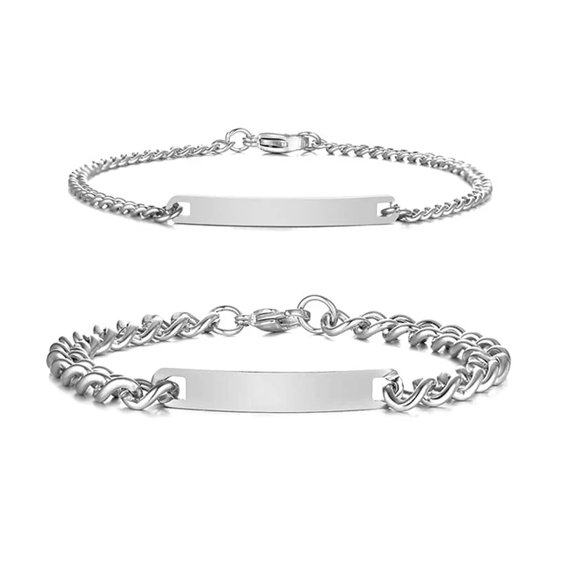 Partnerarmbänder mit Gravur - Image 2