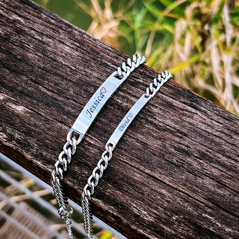 Partnerarmbänder mit Gravur - Image 7
