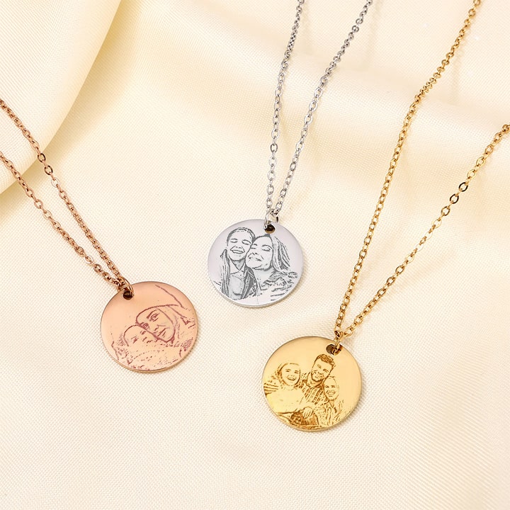 Personalisierte Foto-Gravur Halskette - Image 5