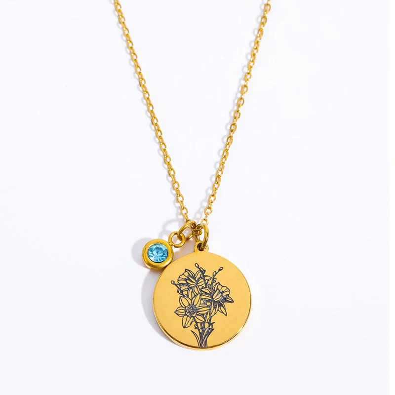 "Baue deinen Blumenstrauß" - Personalisierte Geburtsmonats-Blumen-Kette - Geschenk für Frauen, Mutter, Oma, Schwestern, Freund - Image 10