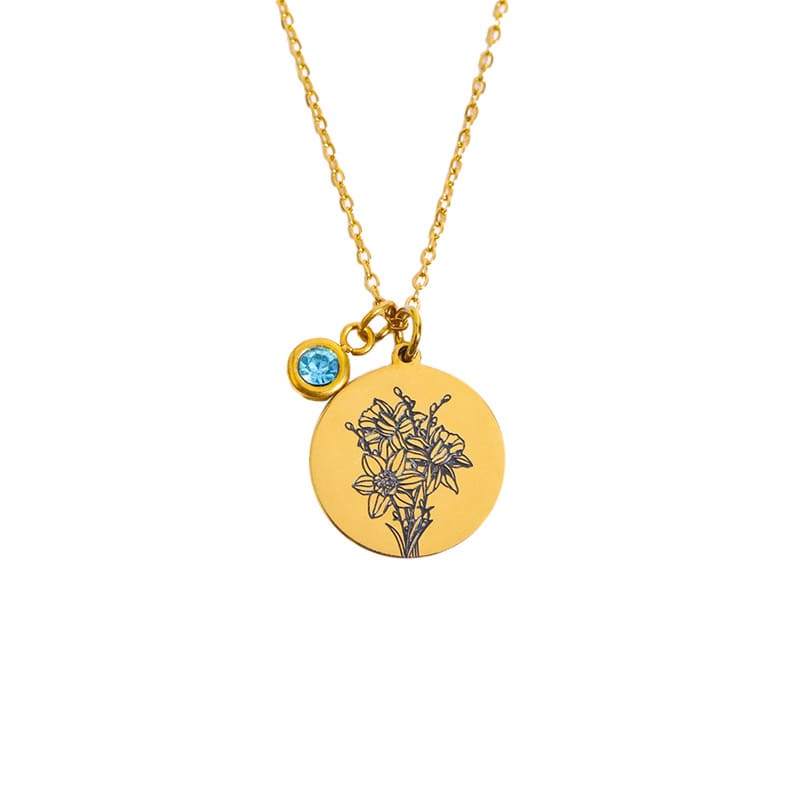 "Baue deinen Blumenstrauß" - Personalisierte Geburtsmonats-Blumen-Kette - Geschenk für Frauen, Mutter, Oma, Schwestern, Freund - Image 3