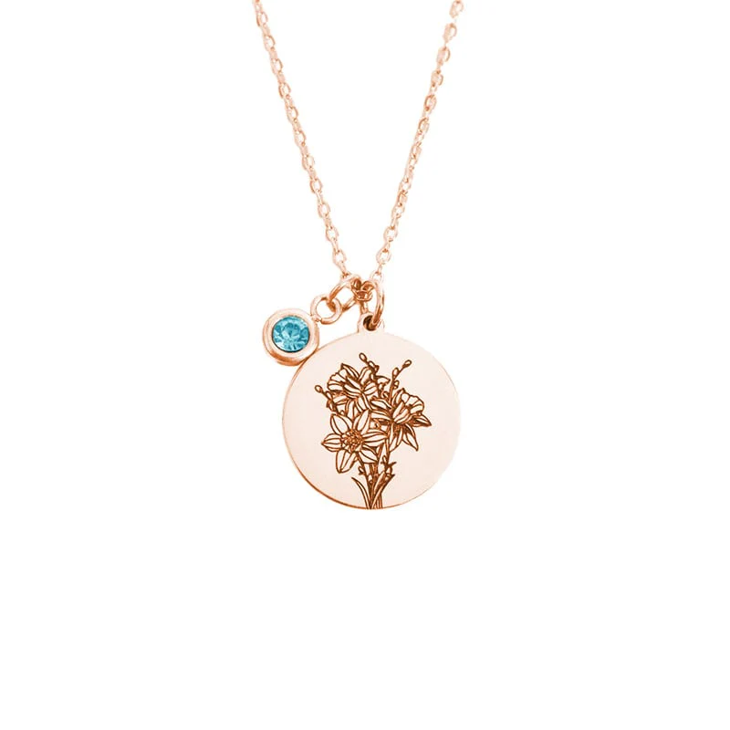 "Baue deinen Blumenstrauß" - Personalisierte Geburtsmonats-Blumen-Kette - Geschenk für Frauen, Mutter, Oma, Schwestern, Freund - Image 4