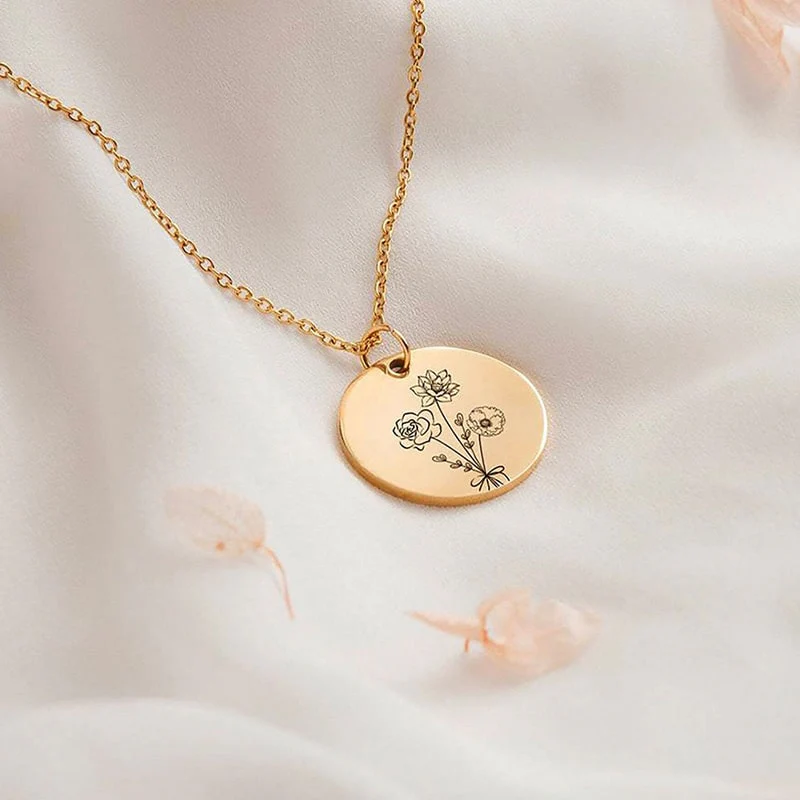 "Baue deinen Blumenstrauß" - Personalisierte Geburtsmonats-Blumen-Kette - Geschenk für Frauen, Mutter, Oma, Schwestern, Freund - Image 6
