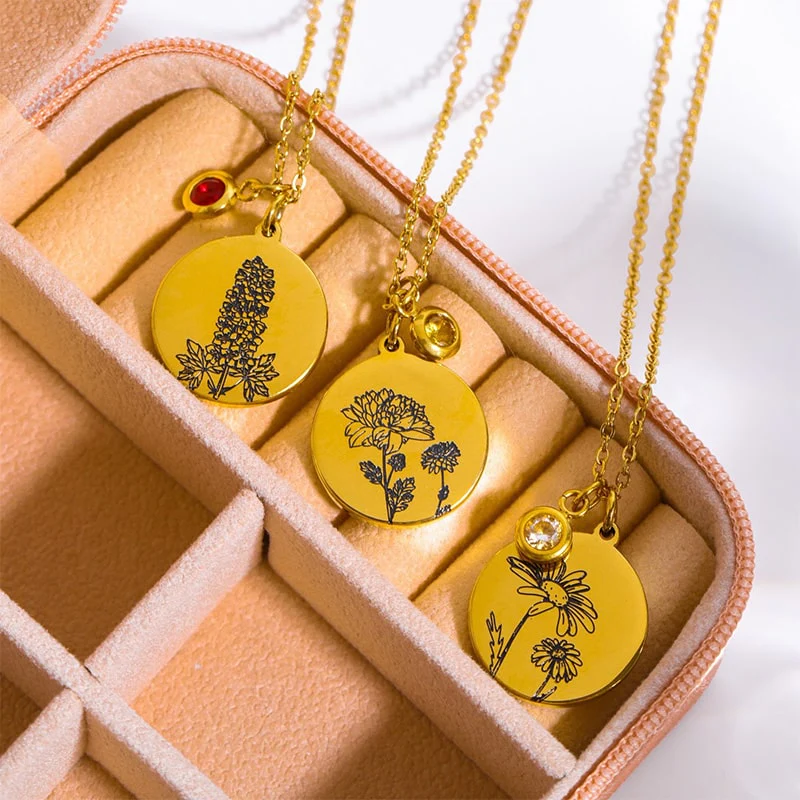 "Baue deinen Blumenstrauß" - Personalisierte Geburtsmonats-Blumen-Kette - Geschenk für Frauen, Mutter, Oma, Schwestern, Freund - Image 7