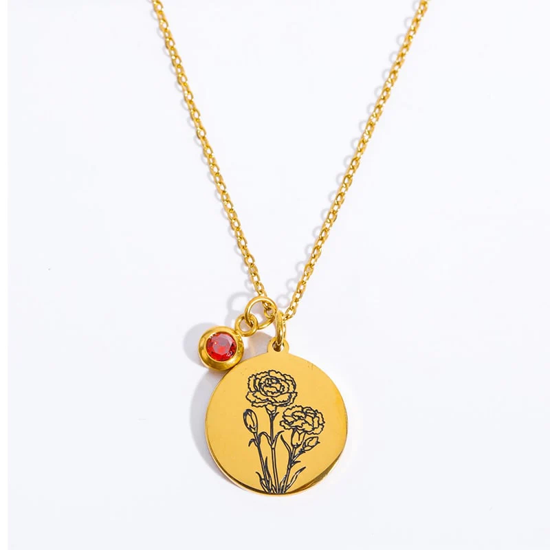 "Baue deinen Blumenstrauß" - Personalisierte Geburtsmonats-Blumen-Kette - Geschenk für Frauen, Mutter, Oma, Schwestern, Freund - Image 8