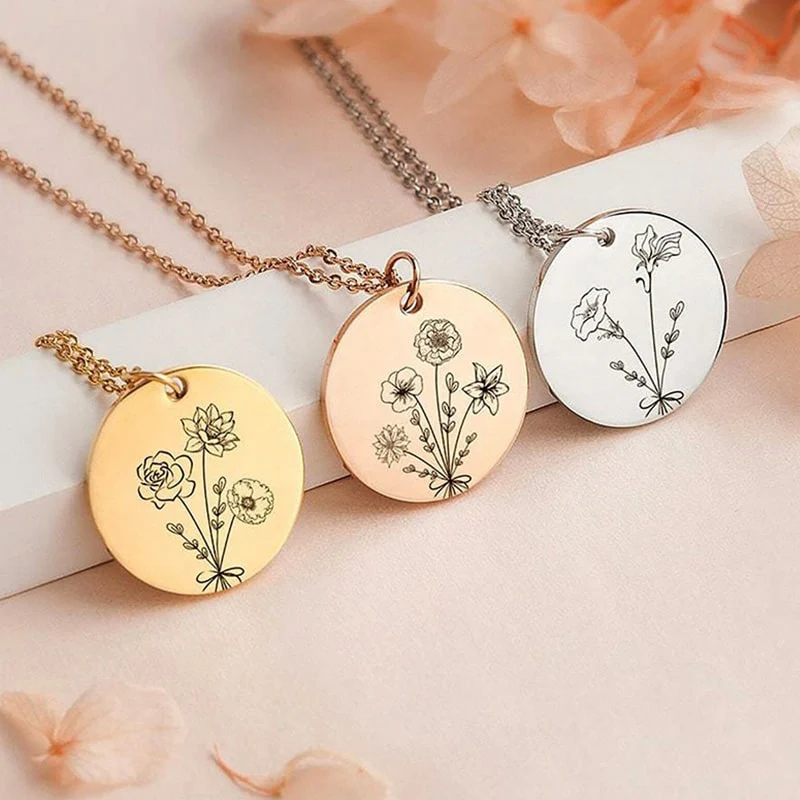 "Baue deinen Blumenstrauß" - Personalisierte Geburtsmonats-Blumen-Kette - Geschenk für Frauen, Mutter, Oma, Schwestern, Freund - Image 9