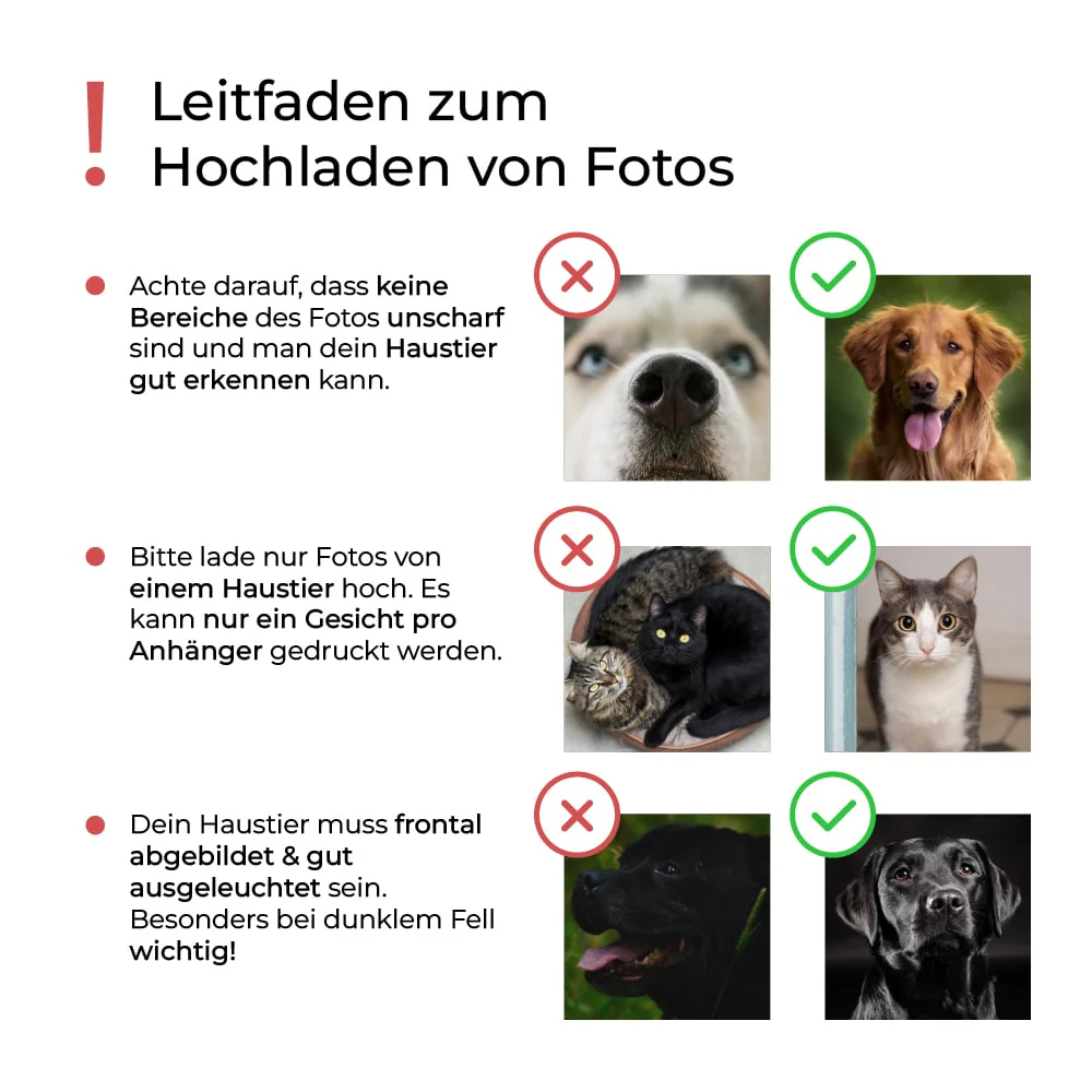Personalisierte Haustier Gesicht Halskette - Image 4