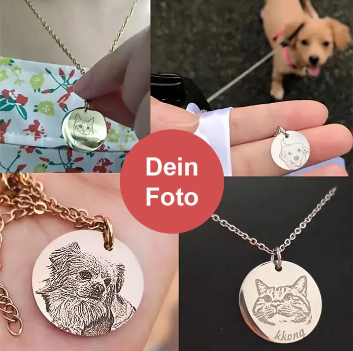 Personalisierte Haustier Gesicht Halskette - Image 5