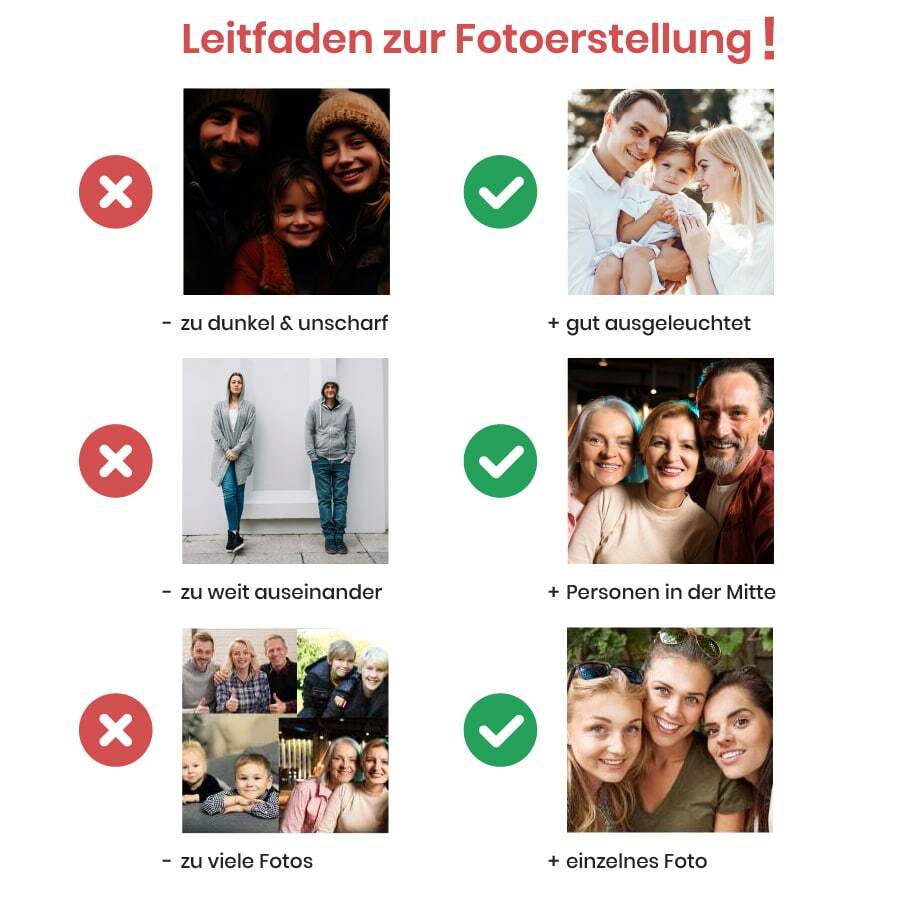 Personalisierte Herz Halskette mit Foto - Smooth - Image 5