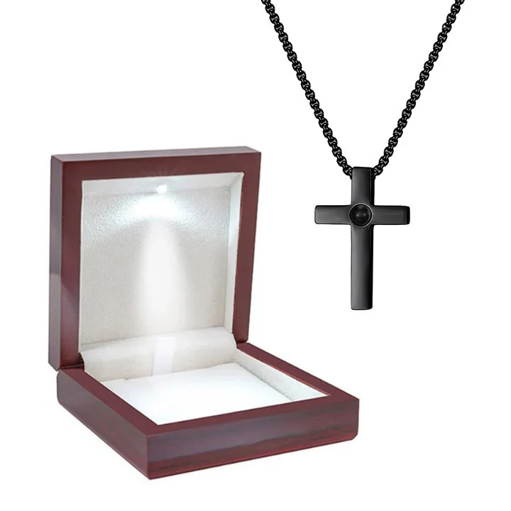 Personalisierte Kreuz Halskette mit Foto - Image 12