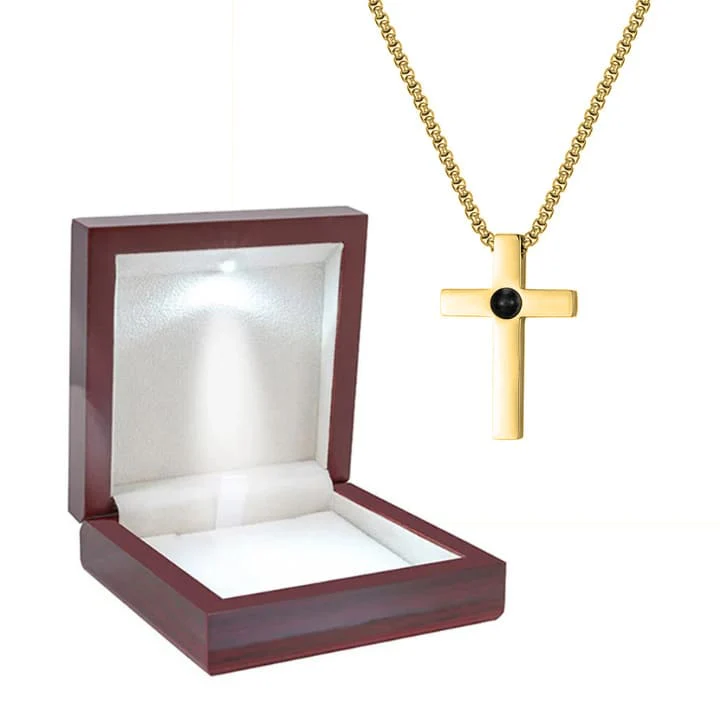 Personalisierte Kreuz Halskette mit Foto - Image 13