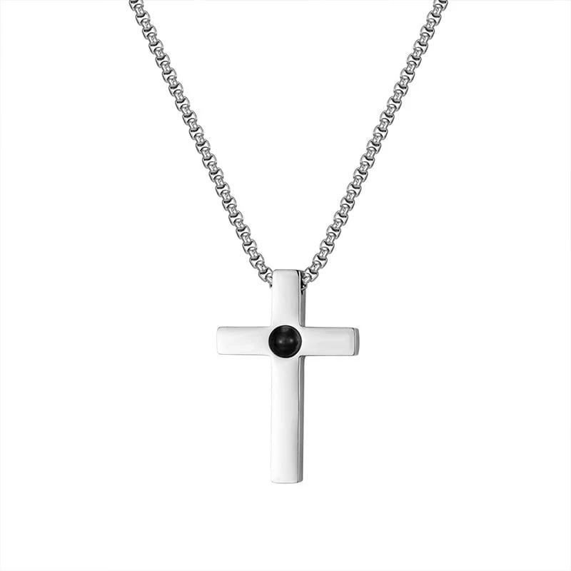 Personalisierte Kreuz Halskette mit Foto - Image 2