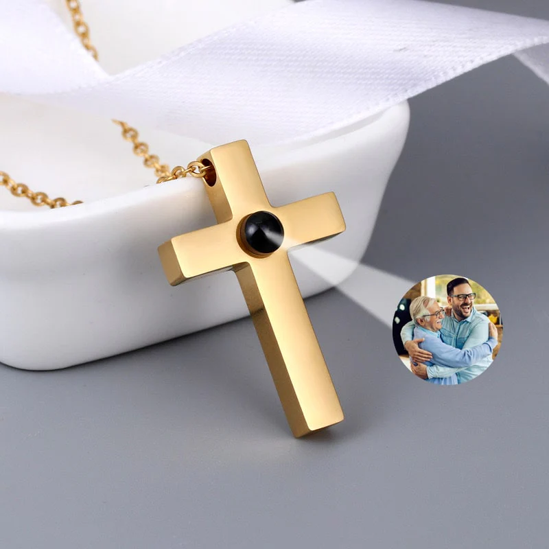 Personalisierte Kreuz Halskette mit Foto - Image 4