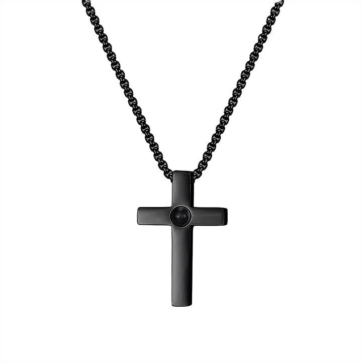 Personalisierte Kreuz Halskette mit Foto - Image 6