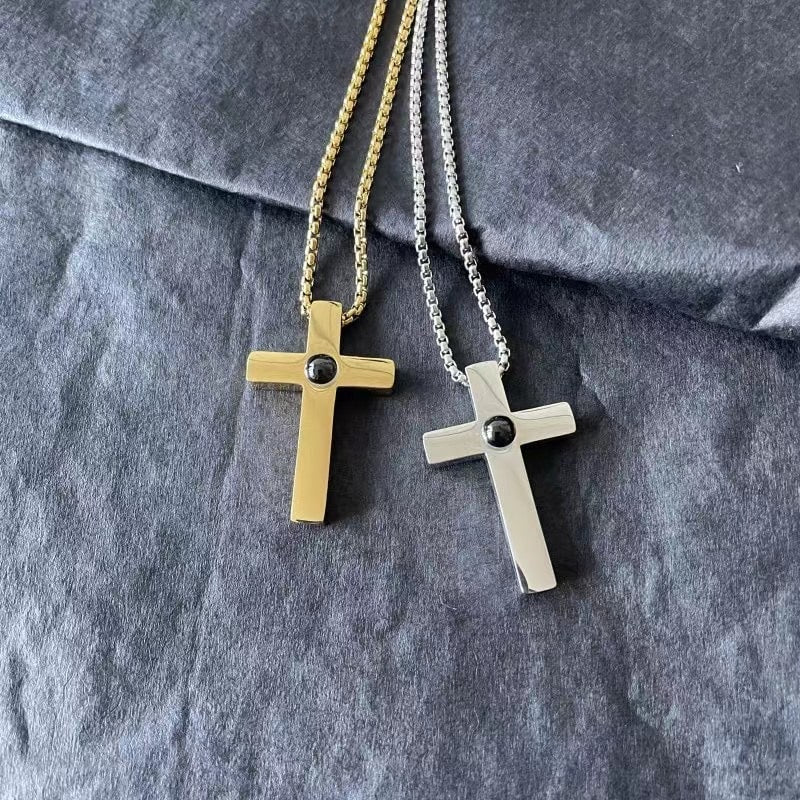 Personalisierte Kreuz Halskette mit Foto - Image 7