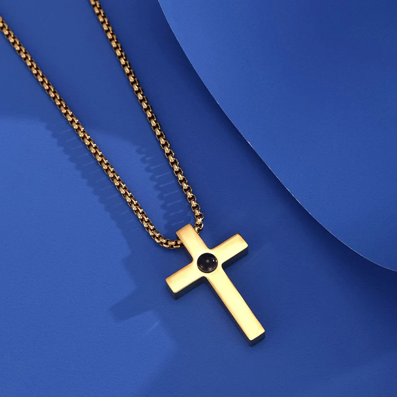 Personalisierte Kreuz Halskette mit Foto - Image 9