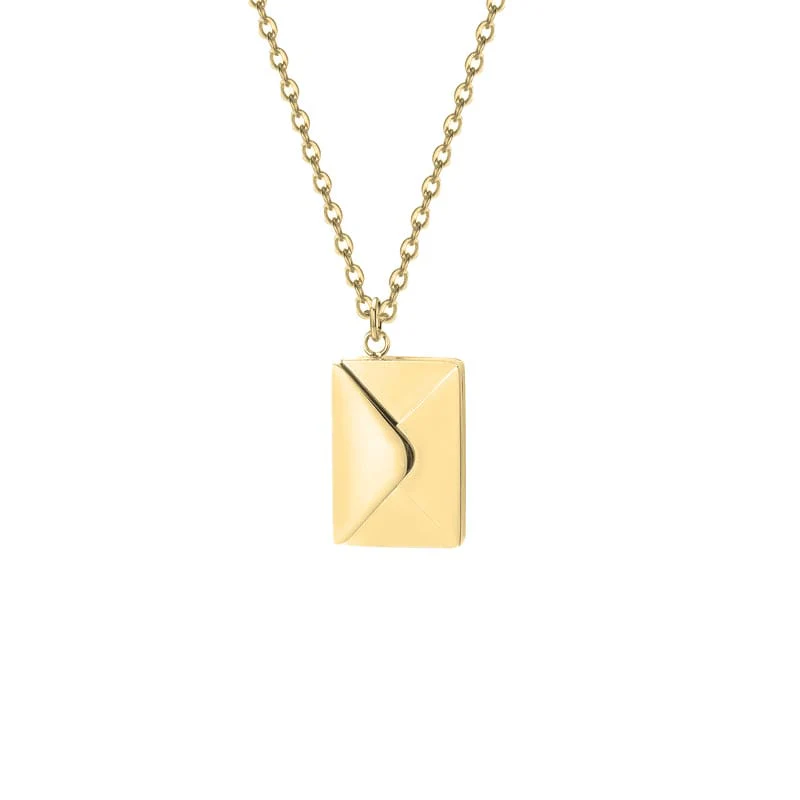 18k Gold Ausführung Liebesbrief Halskette - Geschenkset - Image 10