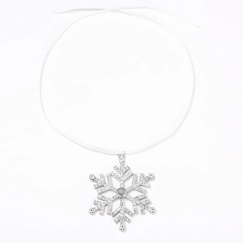 Personalisierte Schneeflocke Foto Ornament - Image 2