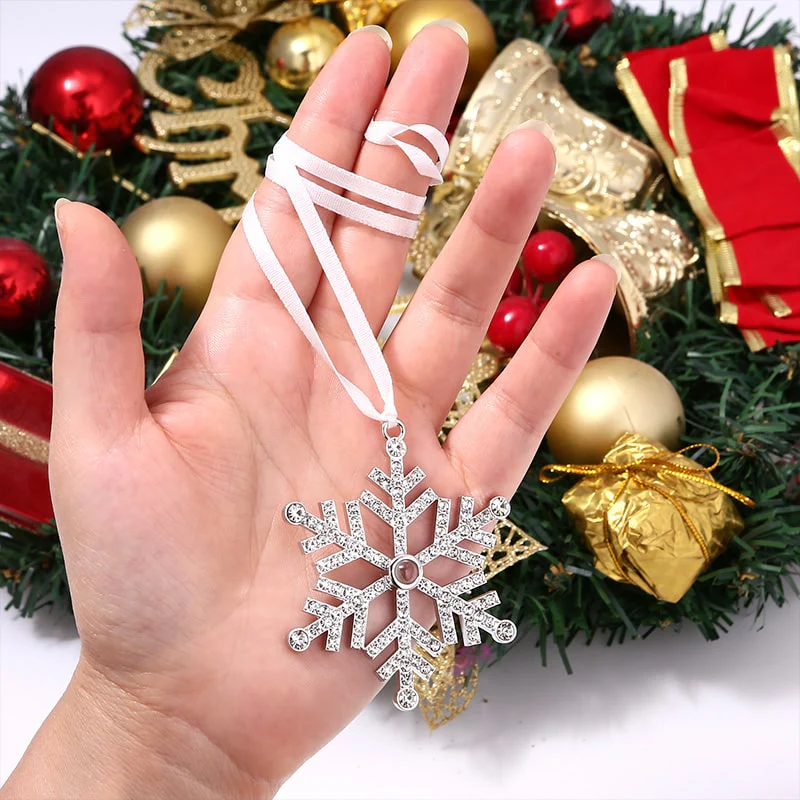 Personalisierte Schneeflocke Foto Ornament - Image 4