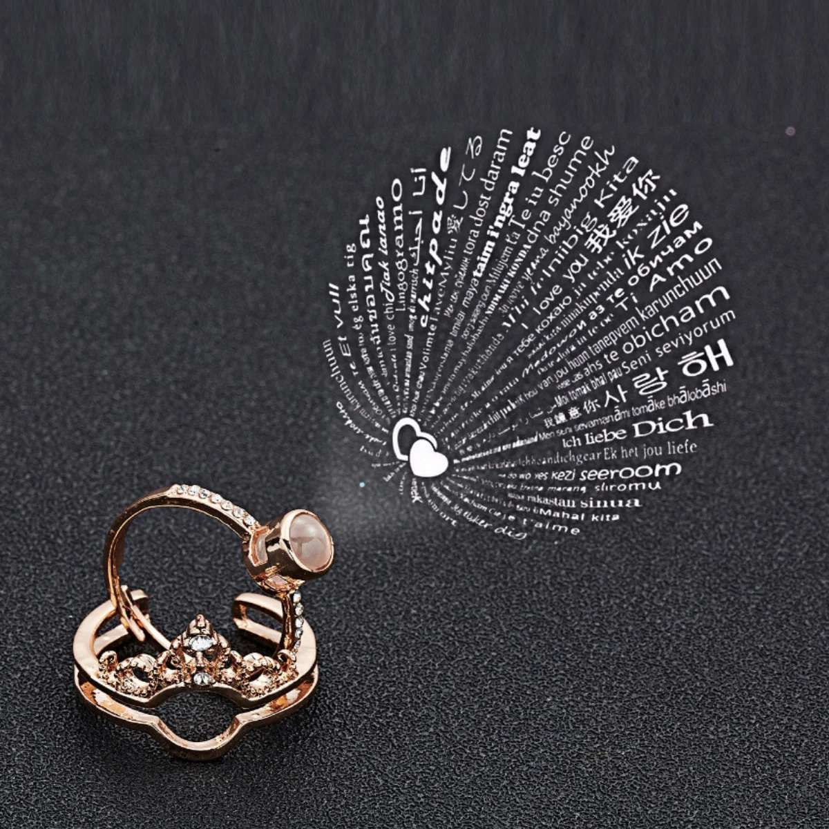 Personalisierter Foto Kronen Ring - Image 3