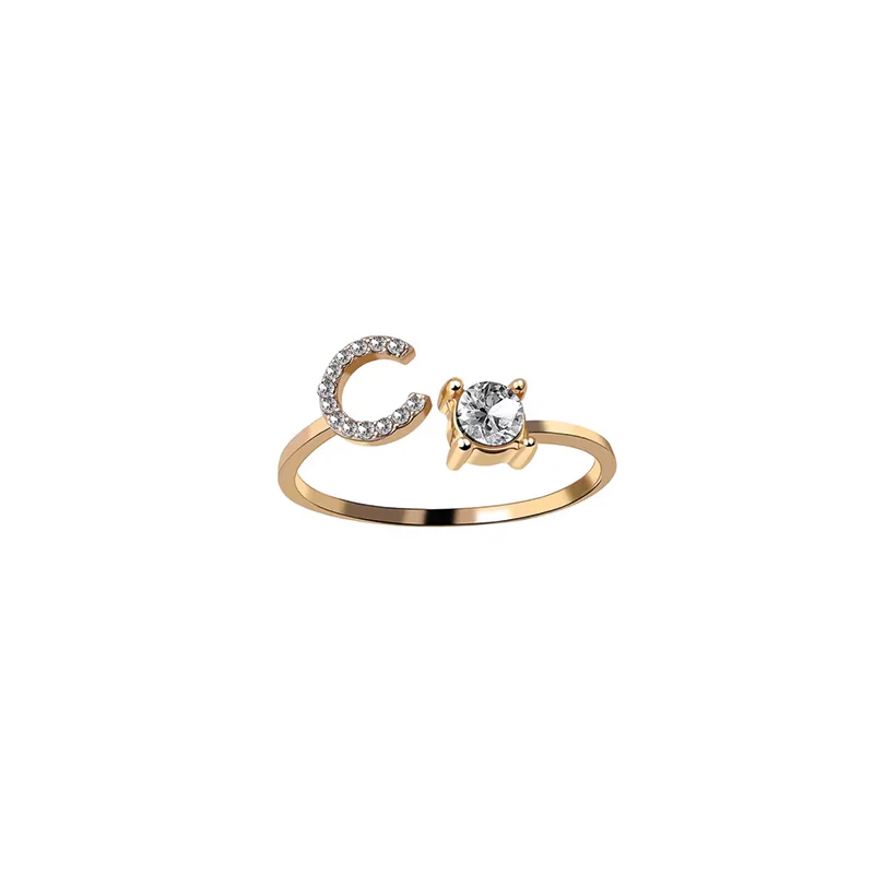 Zirkonia Buchstaben Ring - Image 12