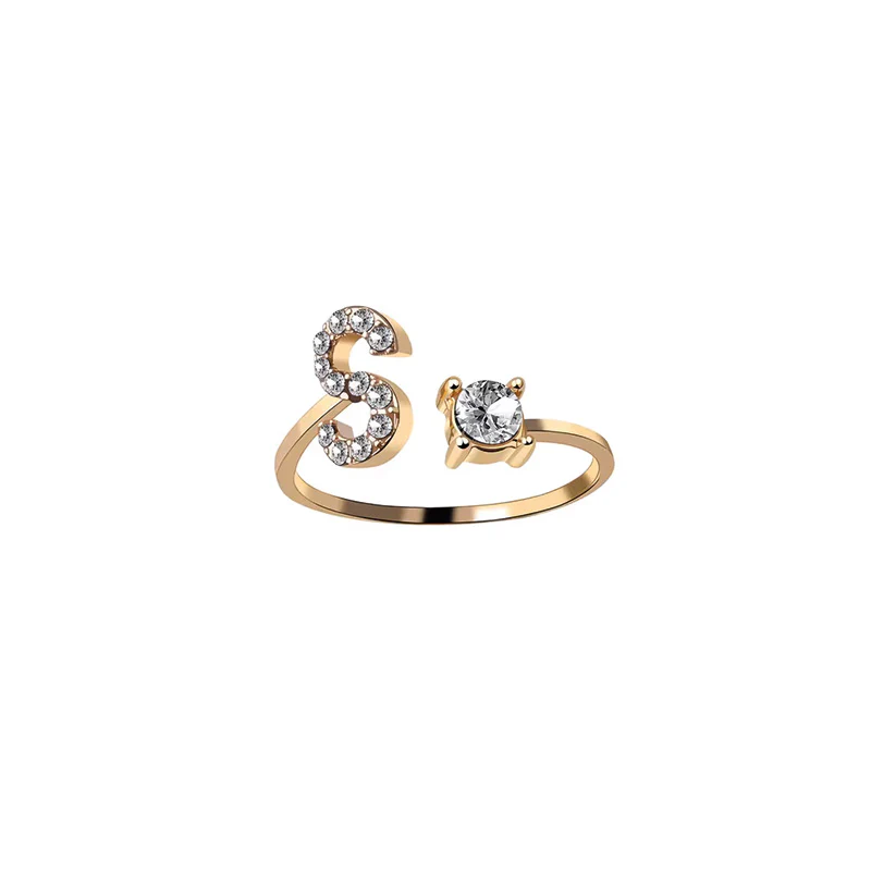 Zirkonia Buchstaben Ring - Image 28