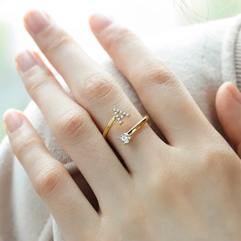 Zirkonia Buchstaben Ring - Image 3