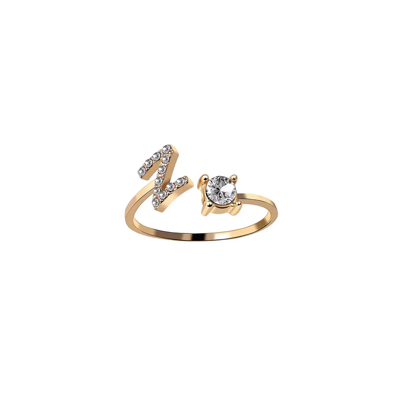 Zirkonia Buchstaben Ring - Image 35